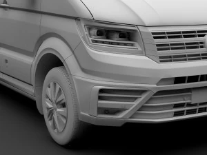 wv crafter van l2h1 2018 3D Model