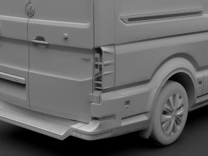 wv crafter van l2h1 2018 3D Model