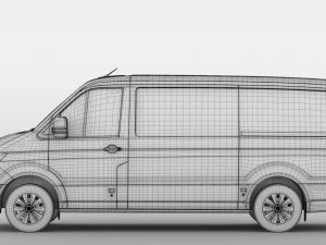 wv crafter van l2h1 2018 3D Model