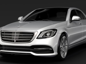 mercedes benz s 560 4matic w222 2018 Modèle 3D