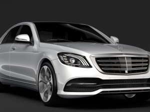 mercedes benz s 560 4matic w222 2018 Modèle 3D