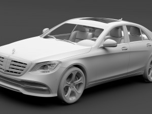 mercedes benz s 560 4matic w222 2018 Modèle 3D