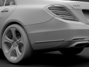 mercedes benz s 560 4matic w222 2018 Modèle 3D