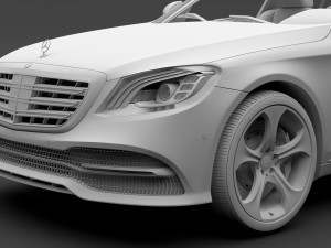 mercedes benz s 560 4matic w222 2018 Modèle 3D