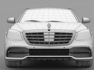 mercedes benz s 560 4matic w222 2018 Modèle 3D