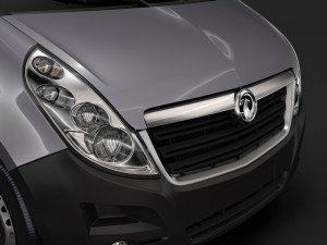 vauxhall movano l4h3 minibus 2018 Model 3D