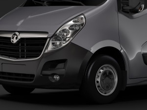 vauxhall movano l4h3 minibus 2018 Model 3D