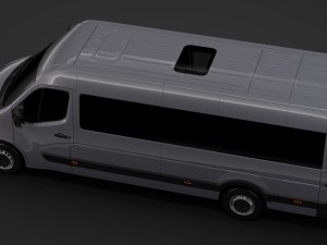 vauxhall movano l4h3 minibus 2018 Model 3D