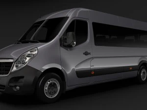Opel Movano L4H3 minibus 2018 Modello 3D