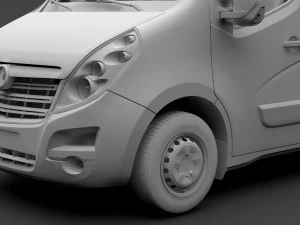 Opel Movano L4H3 minibus 2018 Modello 3D