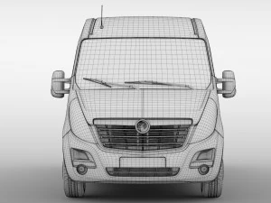 Opel Movano L4H3 minibus 2018 Modello 3D