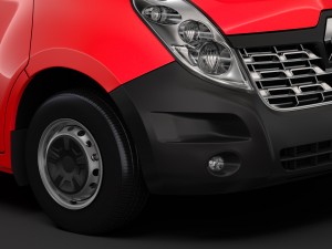 renault master l4h3 minibus 2018 3D 模型