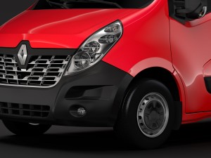 renault master l4h3 minibus 2018 3D 模型
