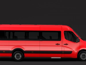 renault master l4h3 minibus 2018 3D 模型
