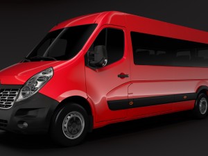 renault master l4h3 minibus 2018 3D 模型
