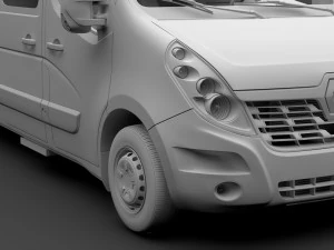 renault master l4h3 minibus 2018 3D Model