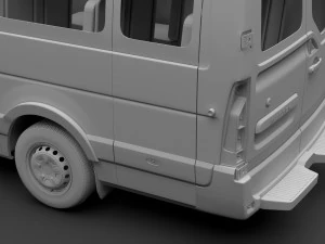 renault master l4h3 minibus 2018 3D Model