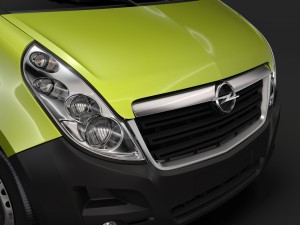 opel movano l4h3 minibus 2018 Model 3D