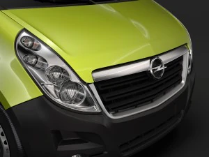 opel movano l4h3 minibus 2018 Modello 3D