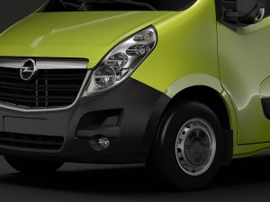 opel movano l4h3 minibus 2018 Model 3D