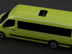 opel movano l4h3 minibus 2018 Model 3D