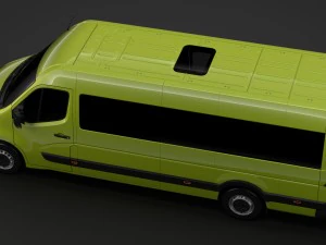 opel movano l4h3 minibus 2018 Modello 3D