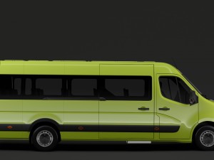 opel movano l4h3 minibus 2018 Model 3D