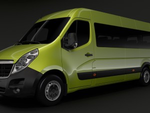 opel movano l4h3 minibus 2018 Model 3D