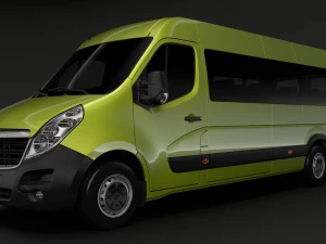 opel movano l4h3 minibus 2018 Modello 3D