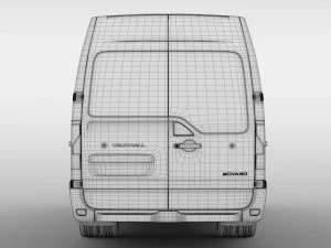 opel movano l4h3 minibus 2018 Modello 3D