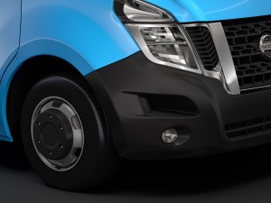 nissan nv 400 l4h3 minibus 2018 3D Model