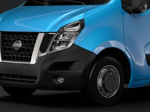 nissan nv 400 l4h3 minibus 2018 3D Model