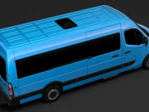 nissan nv 400 l4h3 minibus 2018 3D Model