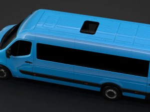 nissan nv 400 l4h3 minibus 2018 3D Model