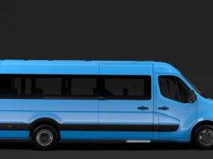 nissan nv 400 l4h3 minibus 2018 3D Model