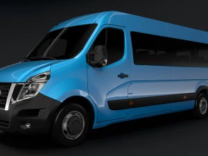 nissan nv 400 l4h3 minibus 2018 3D Model