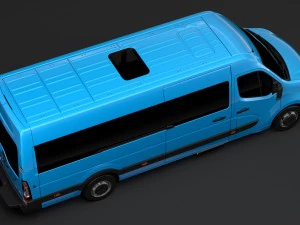 nissan nv 400 l4h3 minibus 2018 3D Model