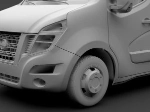 nissan nv 400 l4h3 minibus 2018 3D Model