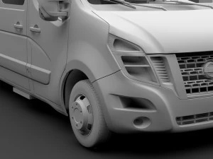 nissan nv 400 l4h3 minibus 2018 3D Model