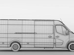 nissan nv 400 l4h3 minibus 2018 3D Model