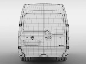 nissan nv 400 l4h3 minibus 2018 3D Model