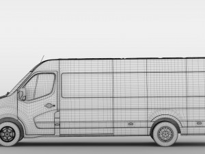 nissan nv 400 l4h3 minibus 2018 Model 3D