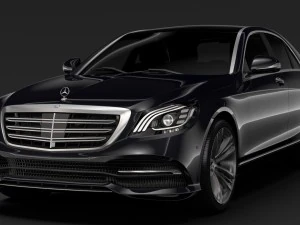 mercedes benz s 300 bluetec hybrid w222 2018 3D Model