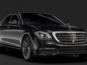 mercedes benz s 300 bluetec hybrid w222 2018 3Dモデル
