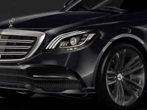mercedes benz s 300 bluetec hybrid w222 2018 3Dモデル