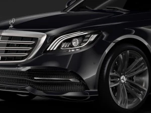 mercedes benz s 300 bluetec hybrid w222 2018 3D Model