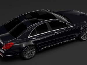 mercedes benz s 300 bluetec hybrid w222 2018 3Dモデル