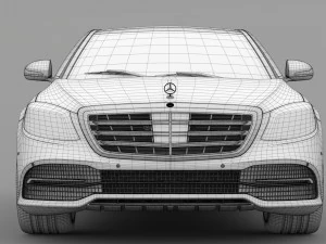 mercedes benz s 300 bluetec hybrid w222 2018 3D Model