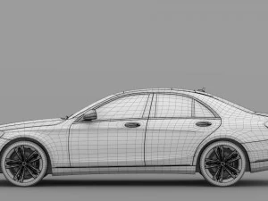 mercedes benz s 300 bluetec hybrid w222 2018 3D Model