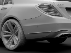 mercedes benz s 300 bluetec hybrid w222 2018 3Dモデル